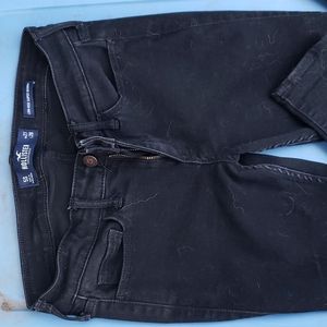 Hollister Black Low-Rise Super Skinny Jeans Size 5S